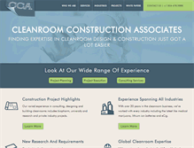 Tablet Screenshot of cleanroom-construction.net